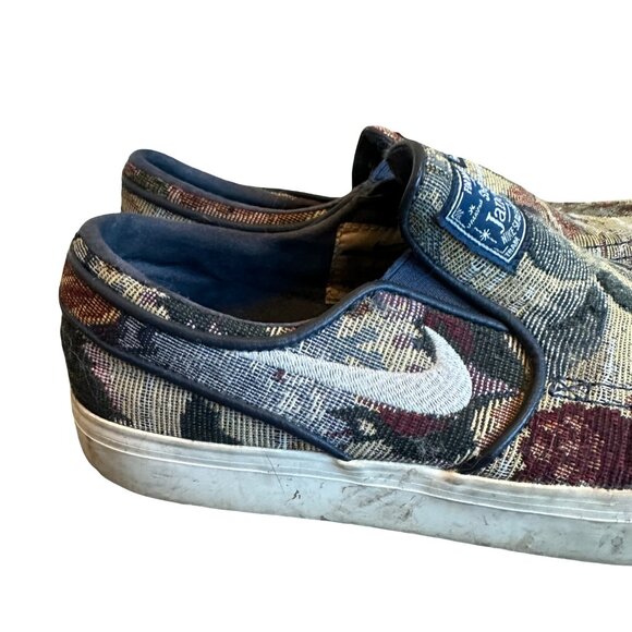 Nike Stefan Janoski Floral Tapestry Slip-On Shoes Rare Style Flats Size 5.5 Mens - Picture 4 of 15